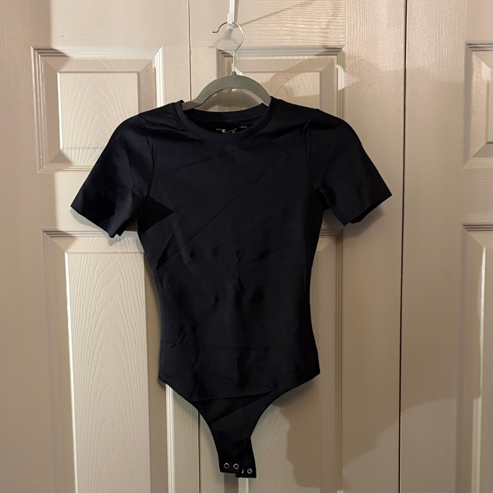 Good American Black Bodysuit